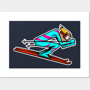 Skiing Posters and Art